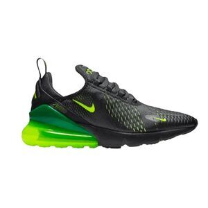 NIKE Air Max 270 'Black Volt' Running Shoes Size 6Y/W7.5